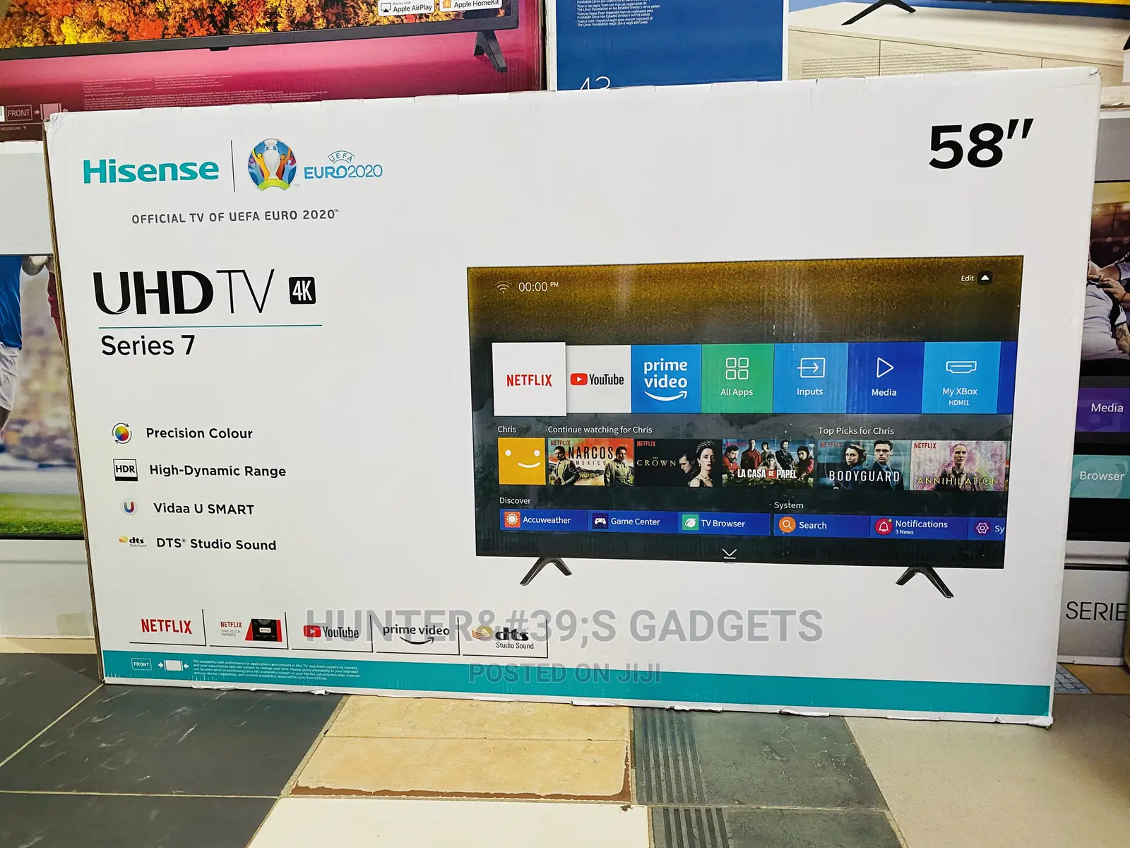 Hisense 58inch Uhd 4k Smart Digital Frameless Tv