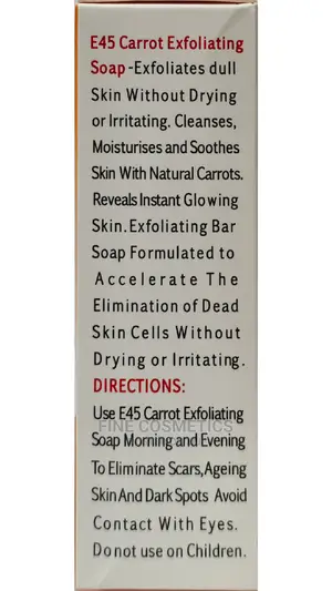 ORIGINAL E45 SOAP 3X Carrot Whitening and Exfoliating Soap