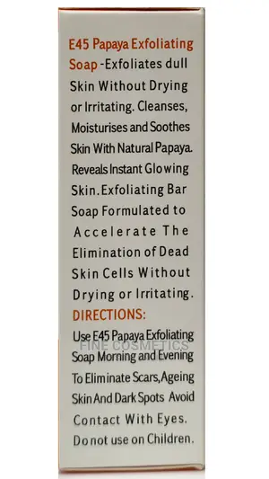 ORIGINAL E45 SOAP Papaya Whitening and Exfoliating Bath Soap
