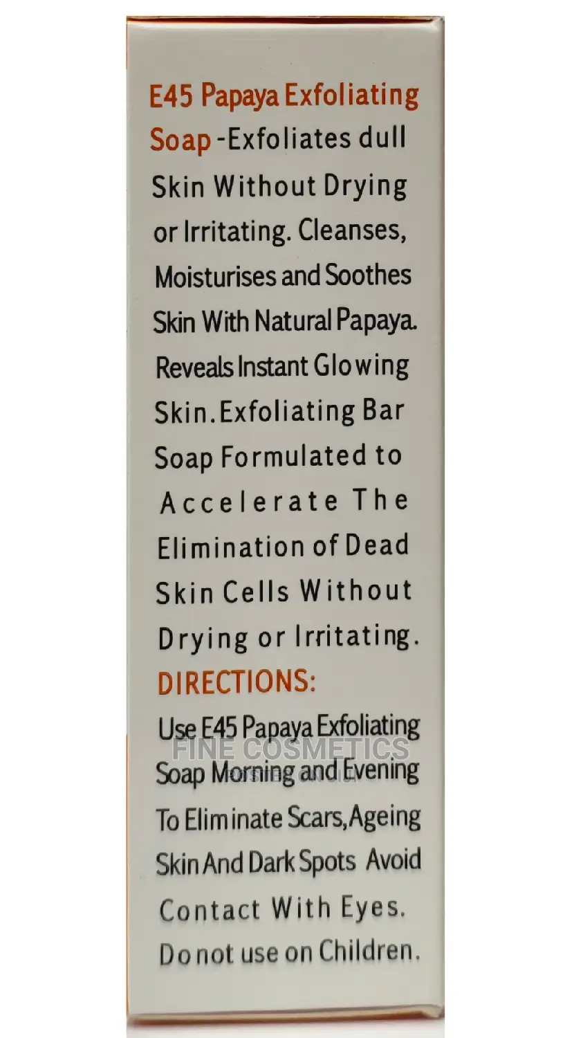 ORIGINAL E45 SOAP Papaya Whitening and Exfoliating Bath Soap
