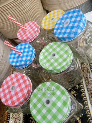 Jar Mugs With Straws