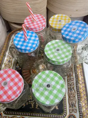 Jar Mugs With Straws