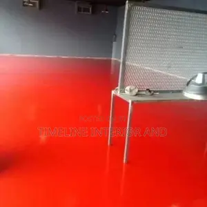 Reddish Epoxy Flooring.