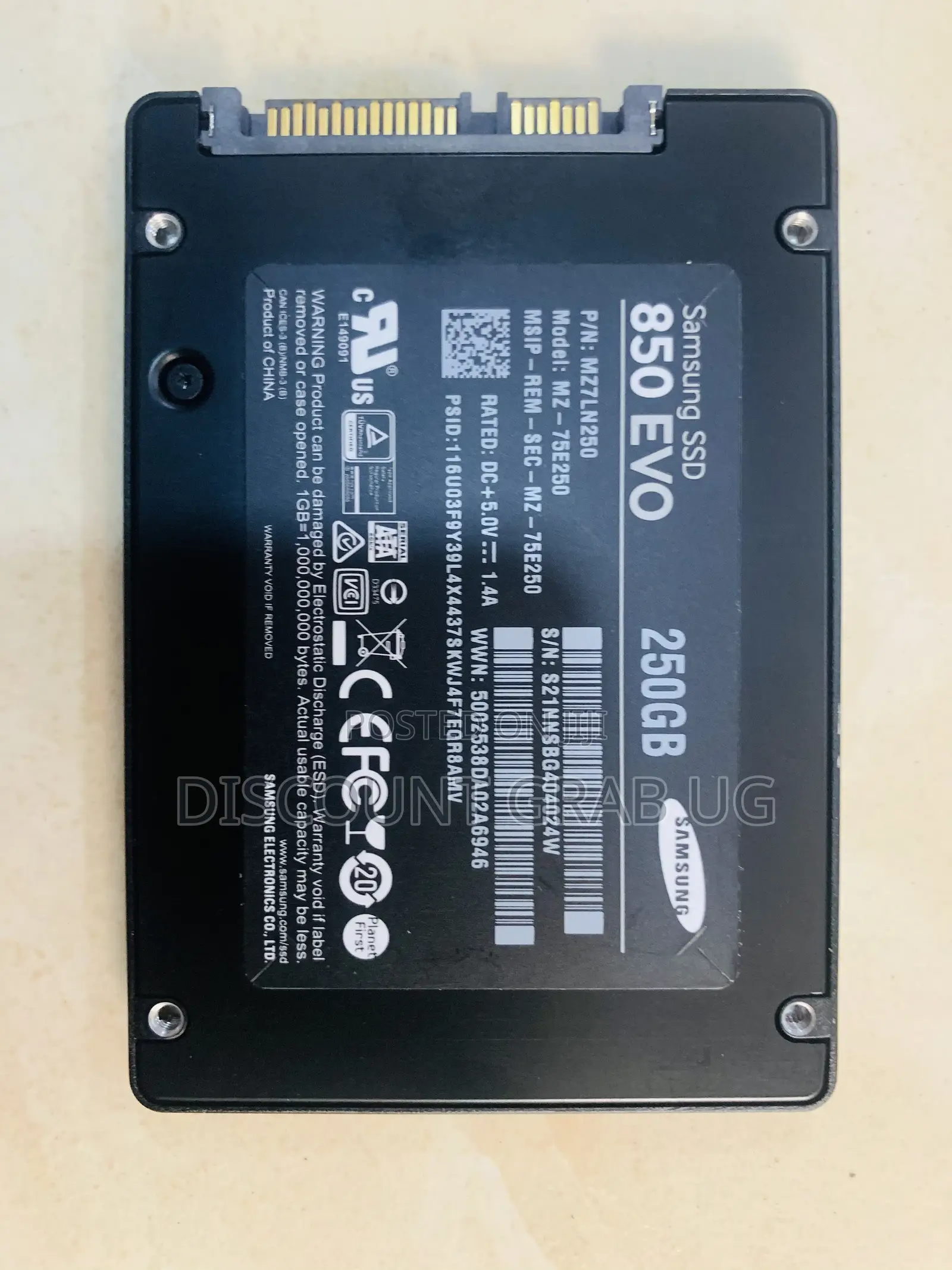 Samsung 850 Evo Sata SSD 250gb