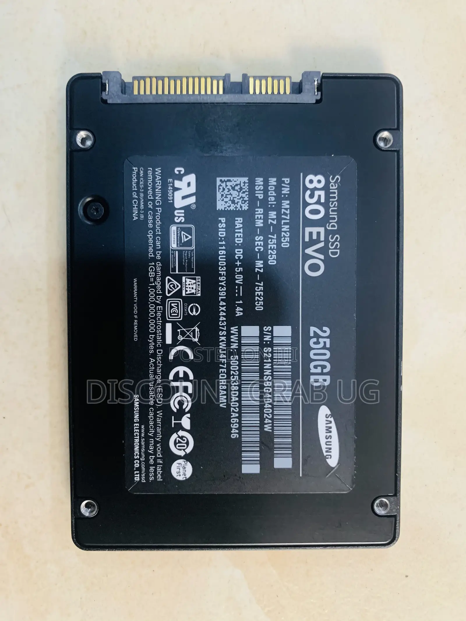 Samsung 850 Evo Sata SSD 250gb
