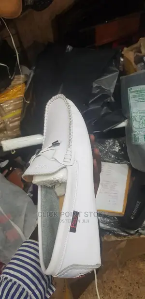 Designer's White Moccasins / Moccasins Shoes