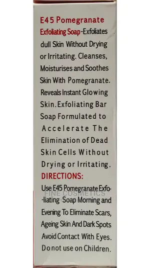E45 Lightening and Exfoliating Pomegranate Soap