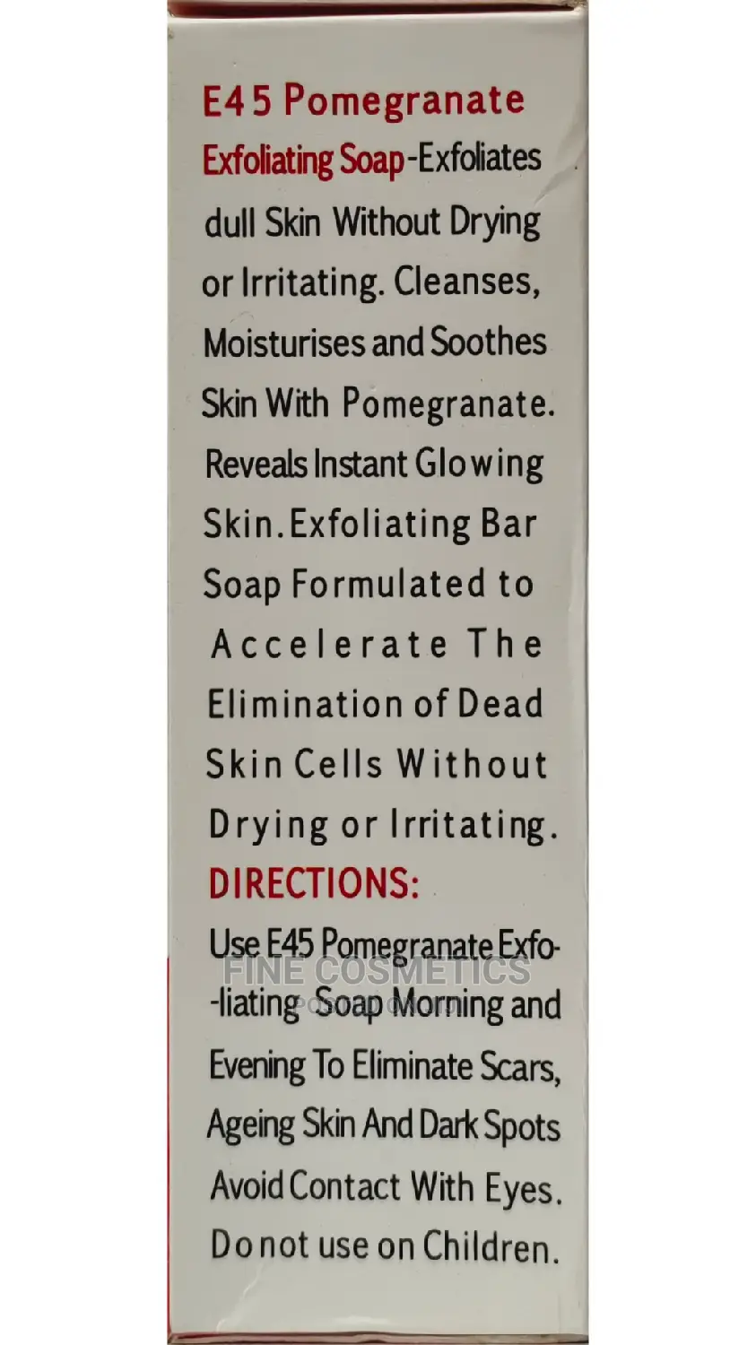 E45 Lightening and Exfoliating Pomegranate Soap