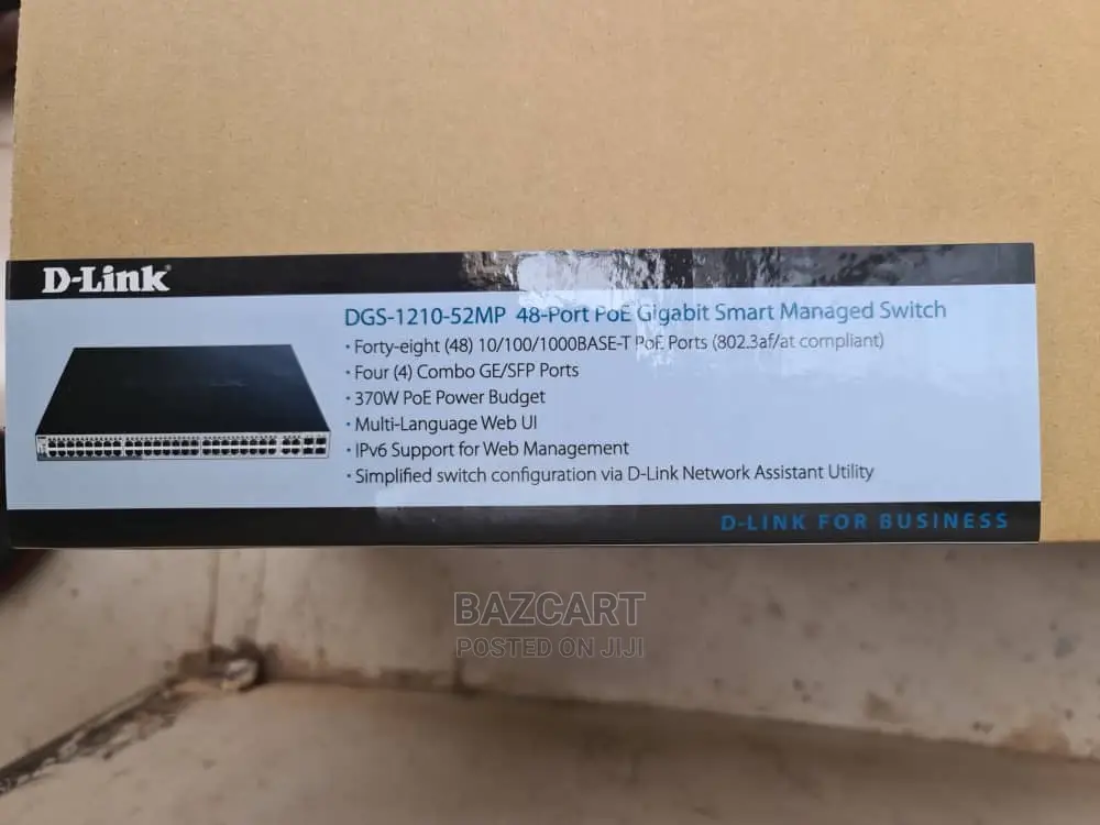 D-Link Poe+ Switch 48/52 Port Gigabit Switch (Dgs-1210-52mp)