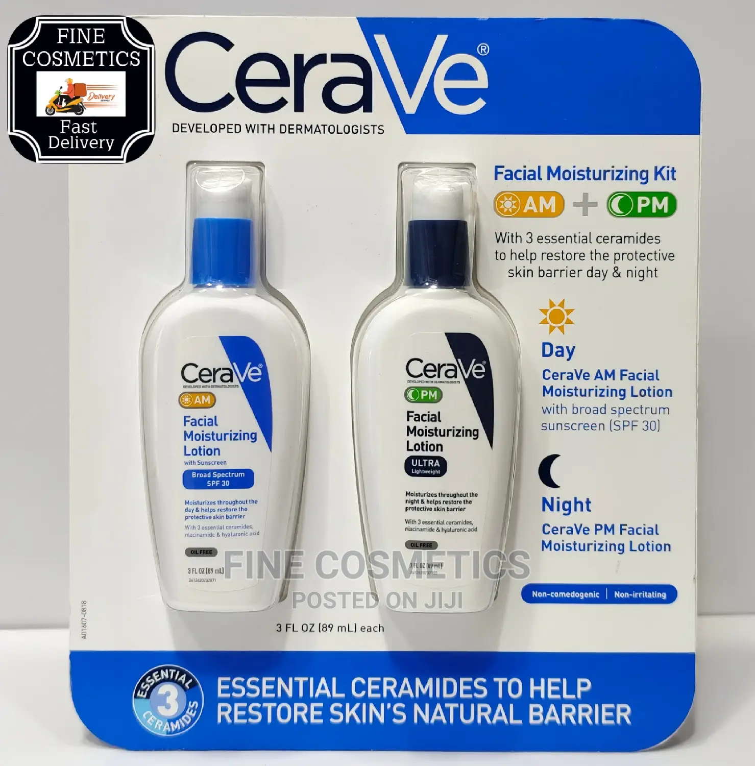 1pc Cerave AM or PM Face Sunscreen Moisturizing Lotion SPF30