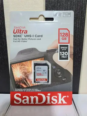 Sandisk Ultra Class 10 SD Cards 128gb