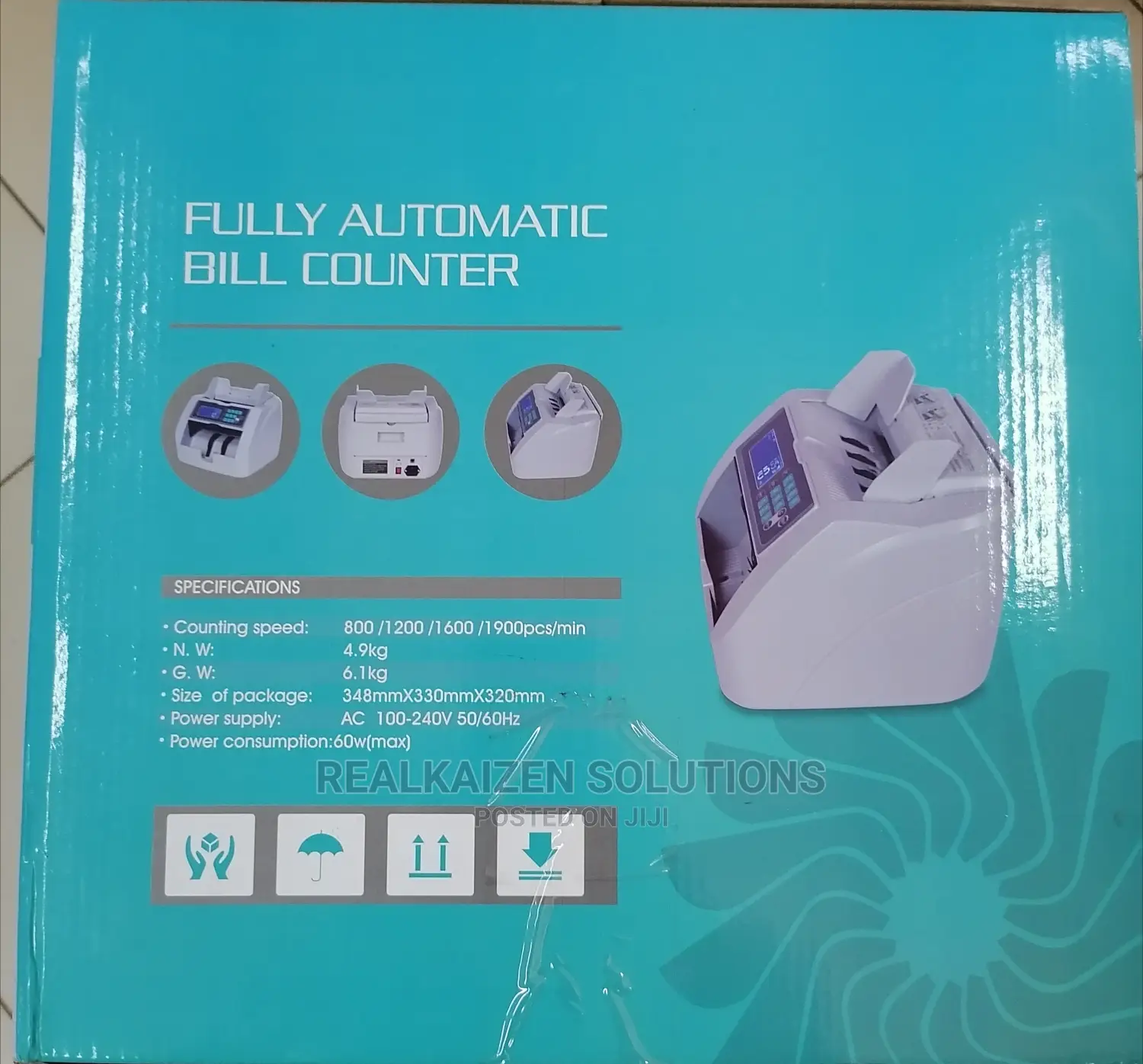 Front Loading Multi Currency UV MG Money Bill Counter