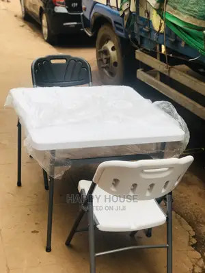 Set of Foldable Table and 2 Foldable Chairs