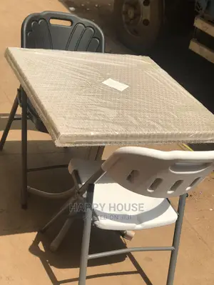 Set of Table and 2 Foldable Chairs