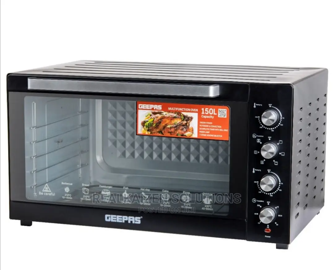 Geepas 150L Convection Rotisserie Multifunction Oven 2800w