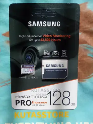 Original Samsung SD Card 128GB (For Camera, Phone, PC)