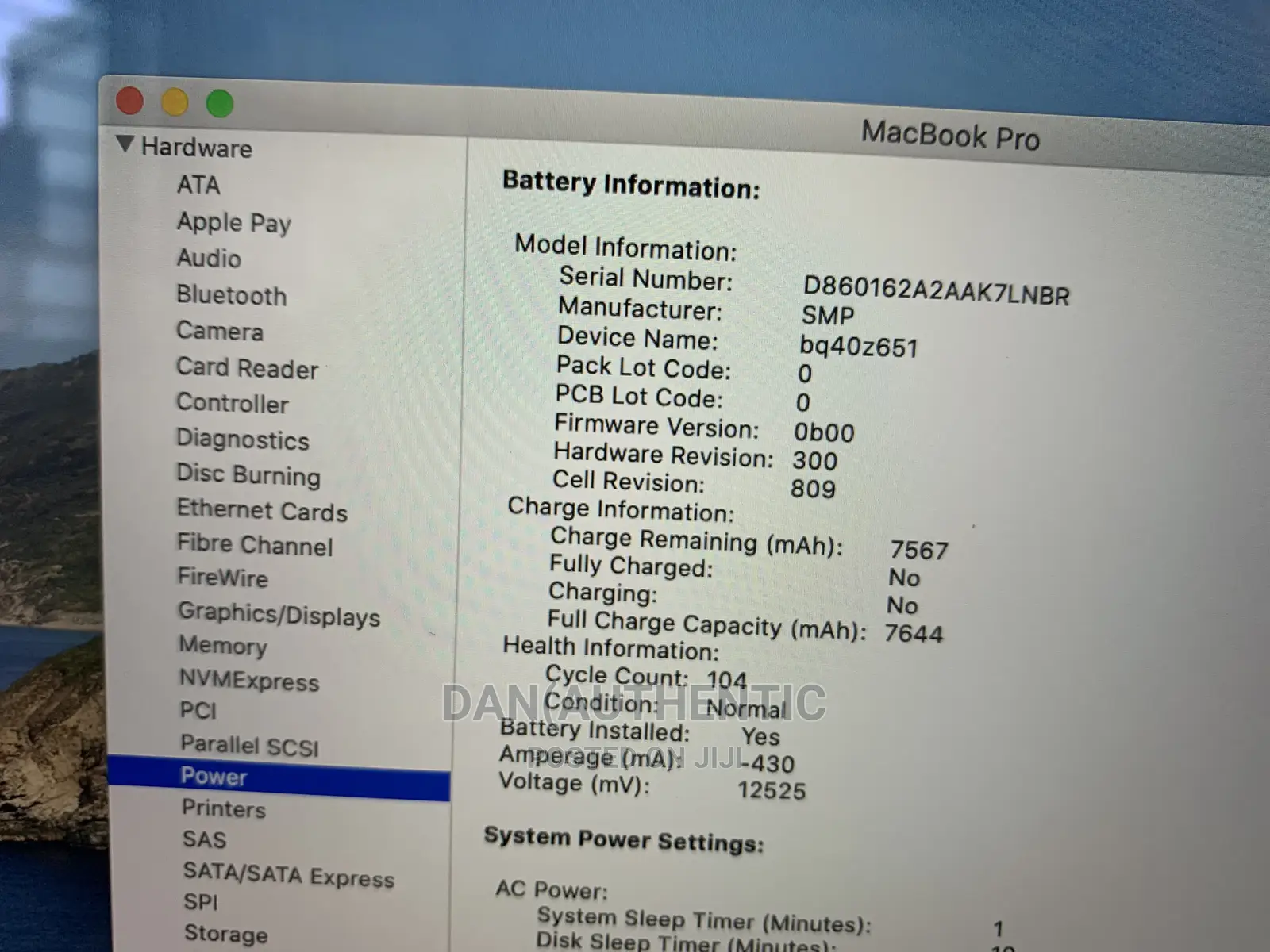 Laptop Apple MacBook Pro 2019 16GB Intel Core I7 SSD 512GB