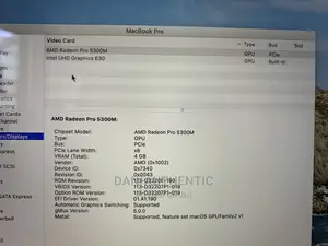 Laptop Apple MacBook Pro 2019 16GB Intel Core I7 SSD 512GB
