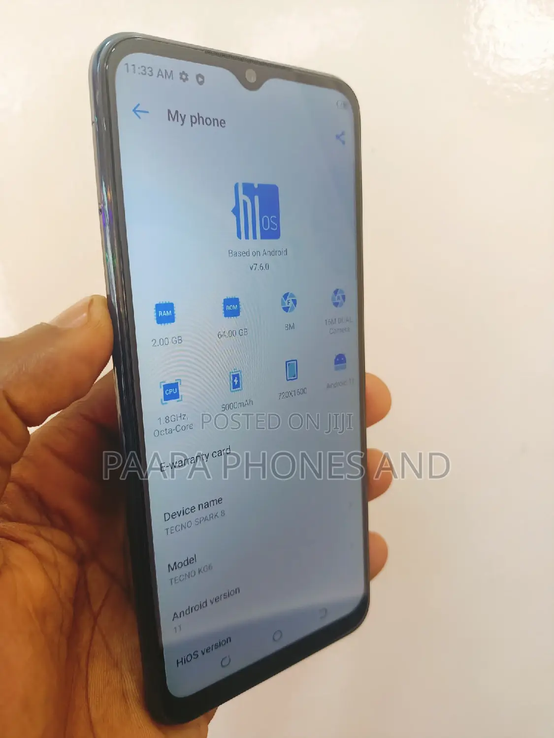 Tecno Spark 8 64 GB Blue