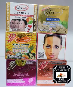 VEET GOLD Facial Whitening and Spot Removal Creams (SPF18)