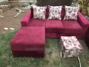 Mini Maroon L Sofa
