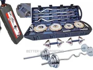 55 Kg Dumbbells, Z-Bar and Bar Bell Set