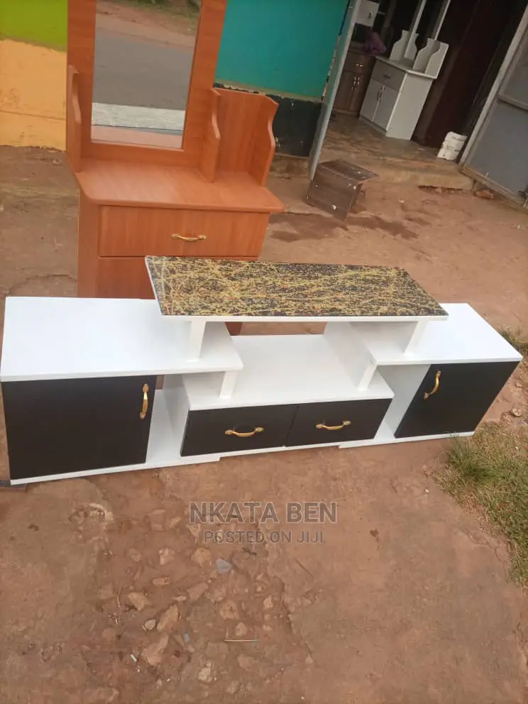 Black and White Tv Stand