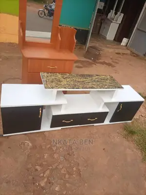 Black and White Tv Stand