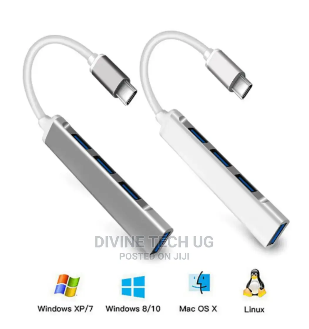 Type-C to USB 3.0 USB HUB Adapter Cable 4 Ports Device