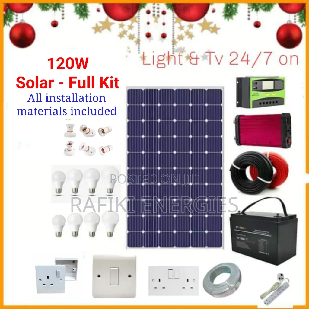 120W Solar Kit (All Installation Materials Included)
