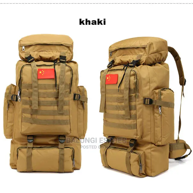Back Pack (Khaki and Black)