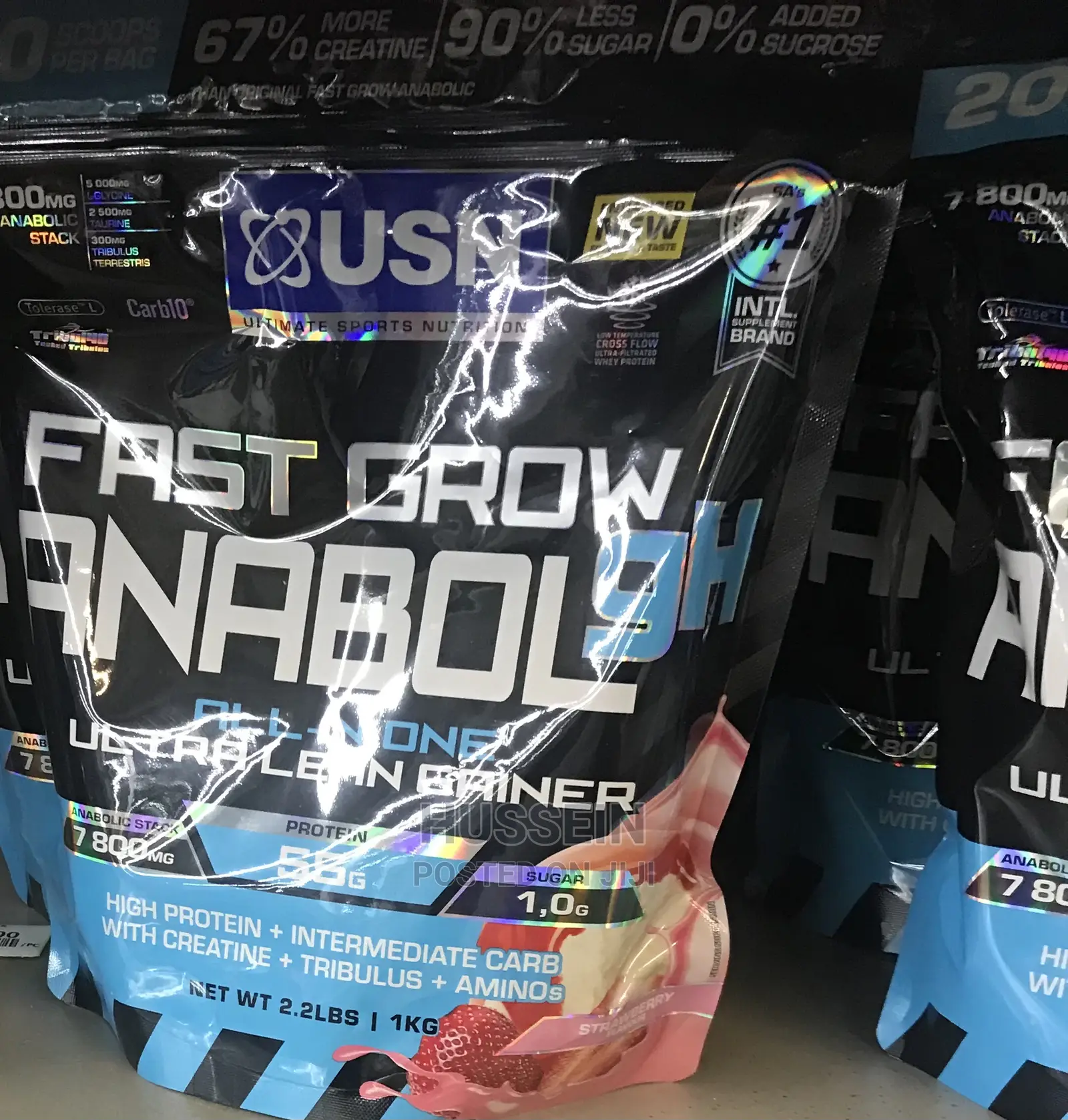 1kg Usn Fast Grow Anabolic Choc / Van