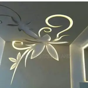 Ceilling Flowery Gypsum Design 600