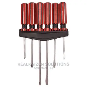 PRO TOOLS 6 Piece Screwdriver Set With Wall Mounting Rack
