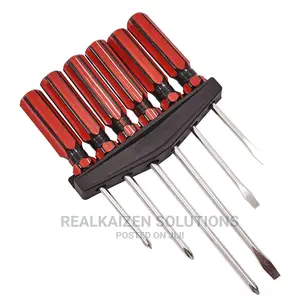 PRO TOOLS 6 Piece Screwdriver Set With Wall Mounting Rack