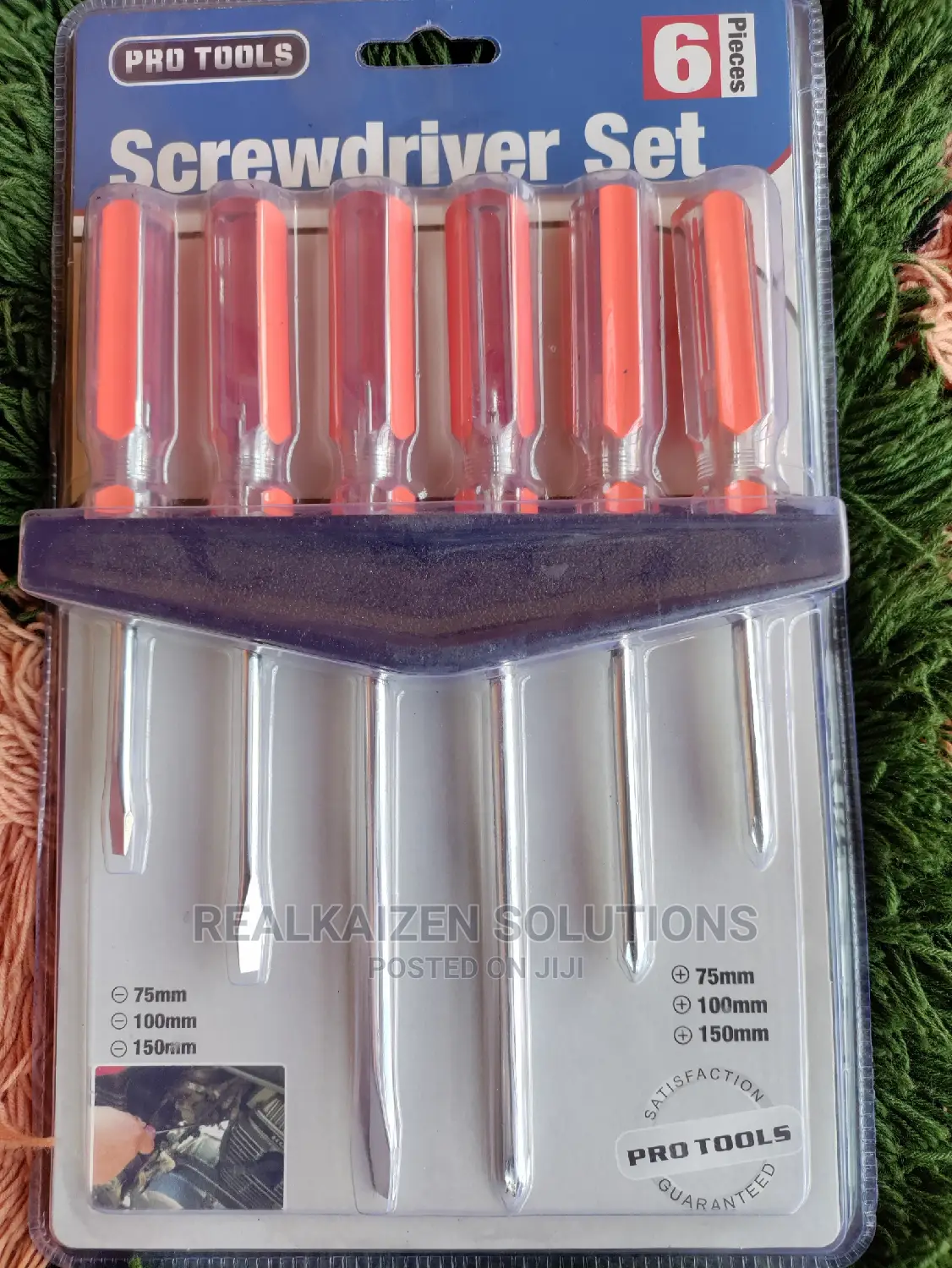 PRO TOOLS 6 Piece Screwdriver Set With Wall Mounting Rack