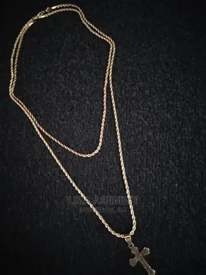 Double Rope Necklaces Available With a Cross Pendant