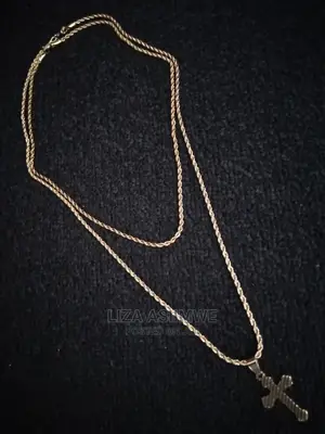 Double Rope Necklaces Available With a Cross Pendant