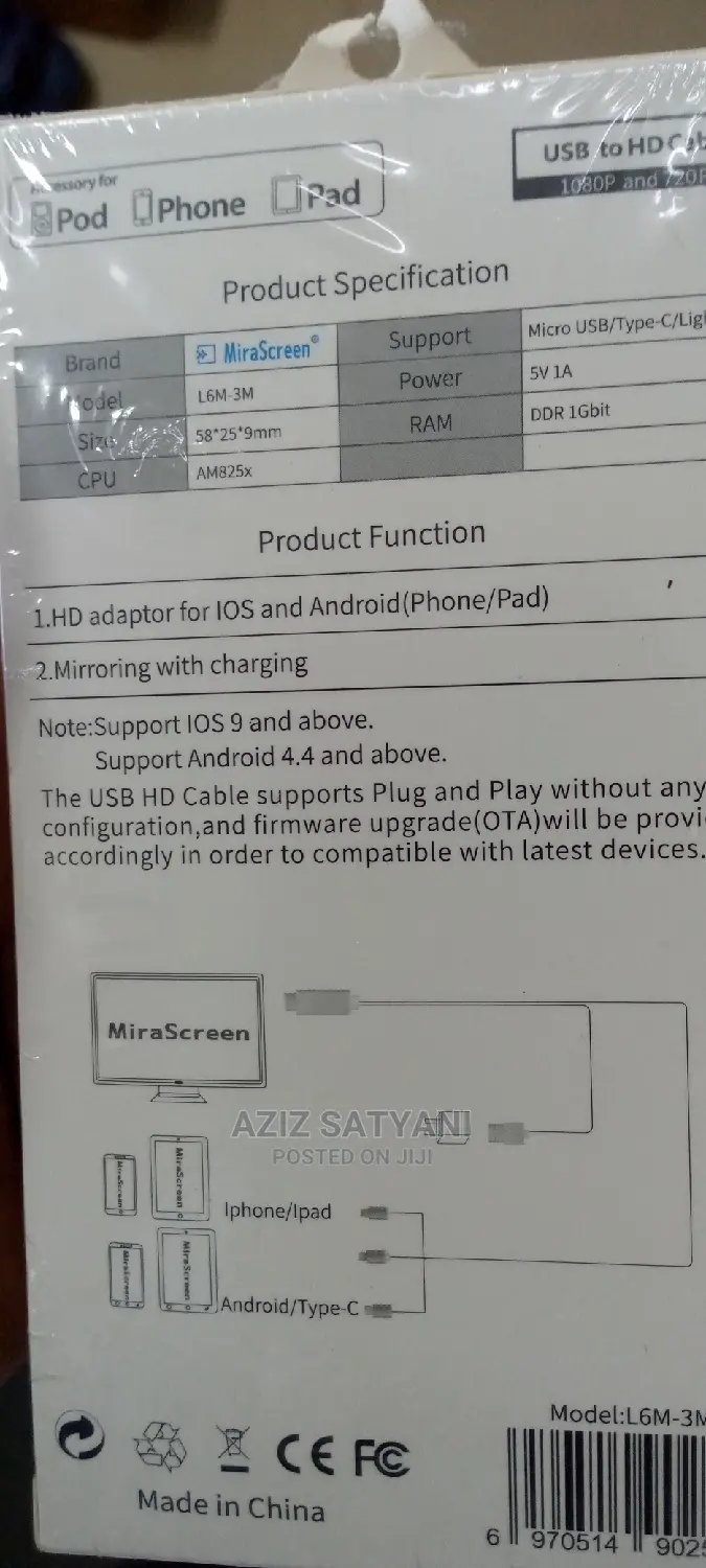 SCREEN MIRRORING RECEIVER Plug and Play