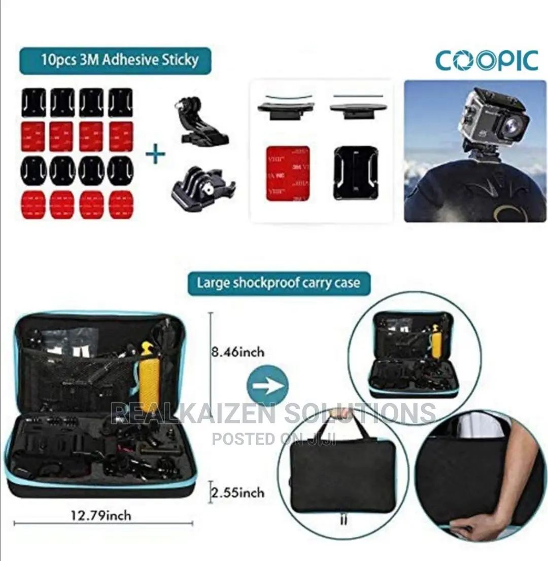 COOPIC 58-In-1 Gopro Action Camera Accessories Kit