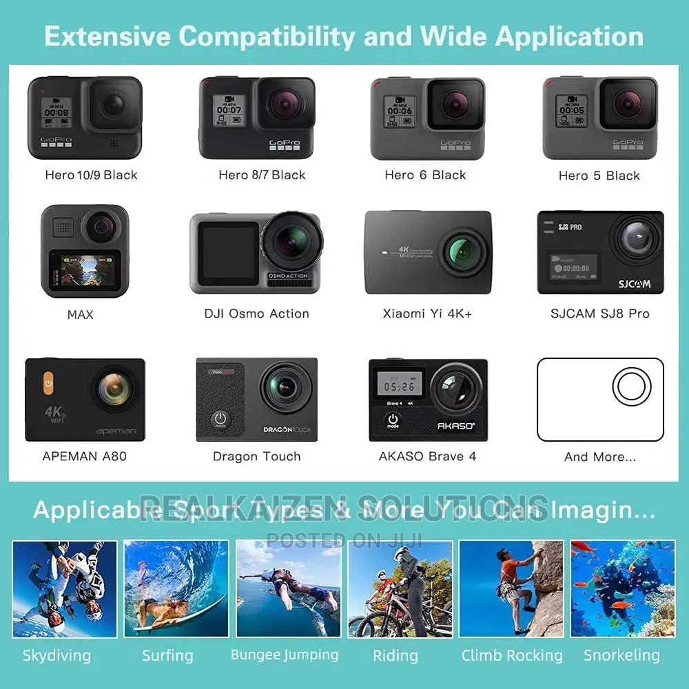 COOPIC 58-In-1 Gopro Action Camera Accessories Kit