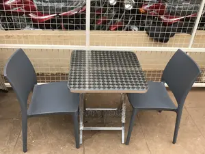 Set of Table and 2 Plastic Chairs