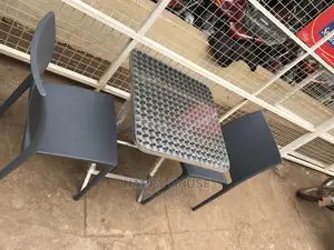 Set of Table and 2 Plastic Chairs