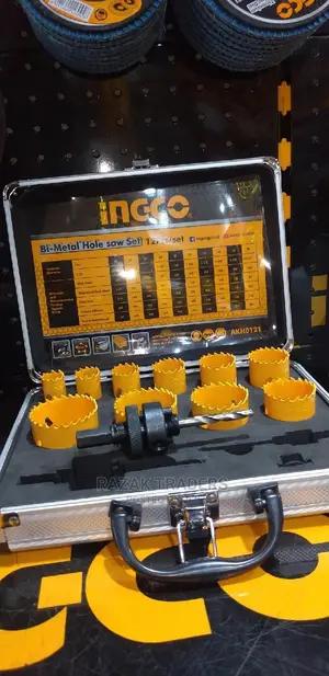Ingco Bi-Metal Hole Saw Set With Case Akh0121