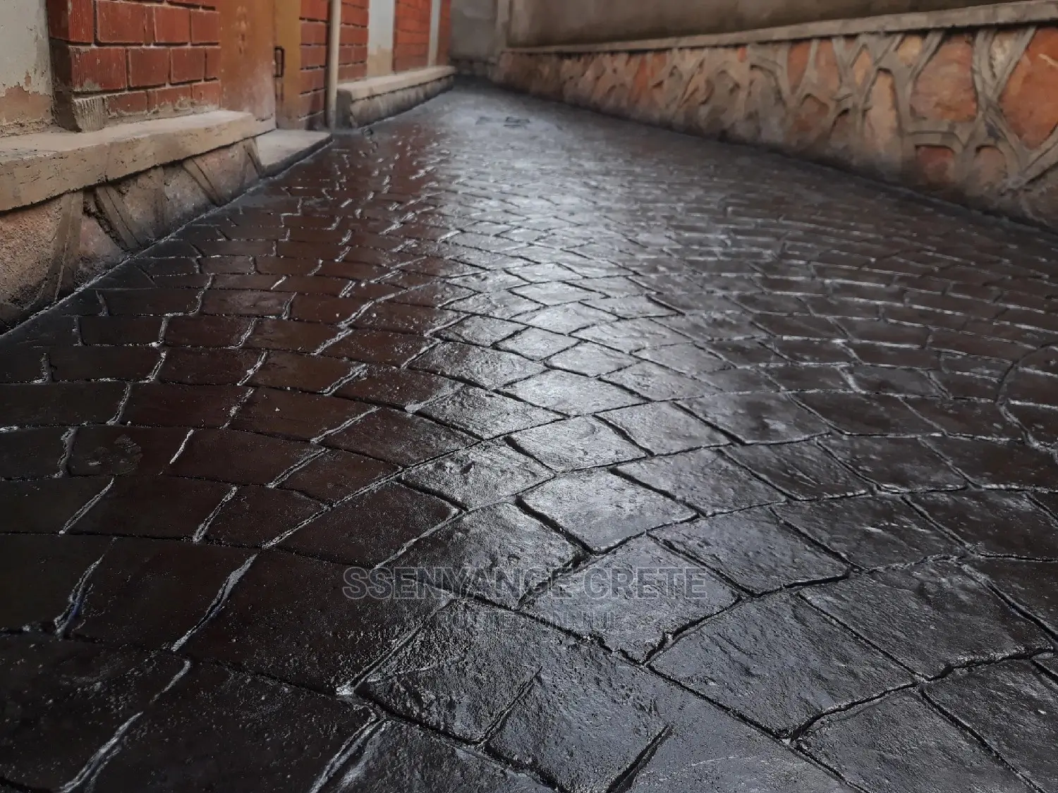 Stamped Concrete With Epoxy Finish
