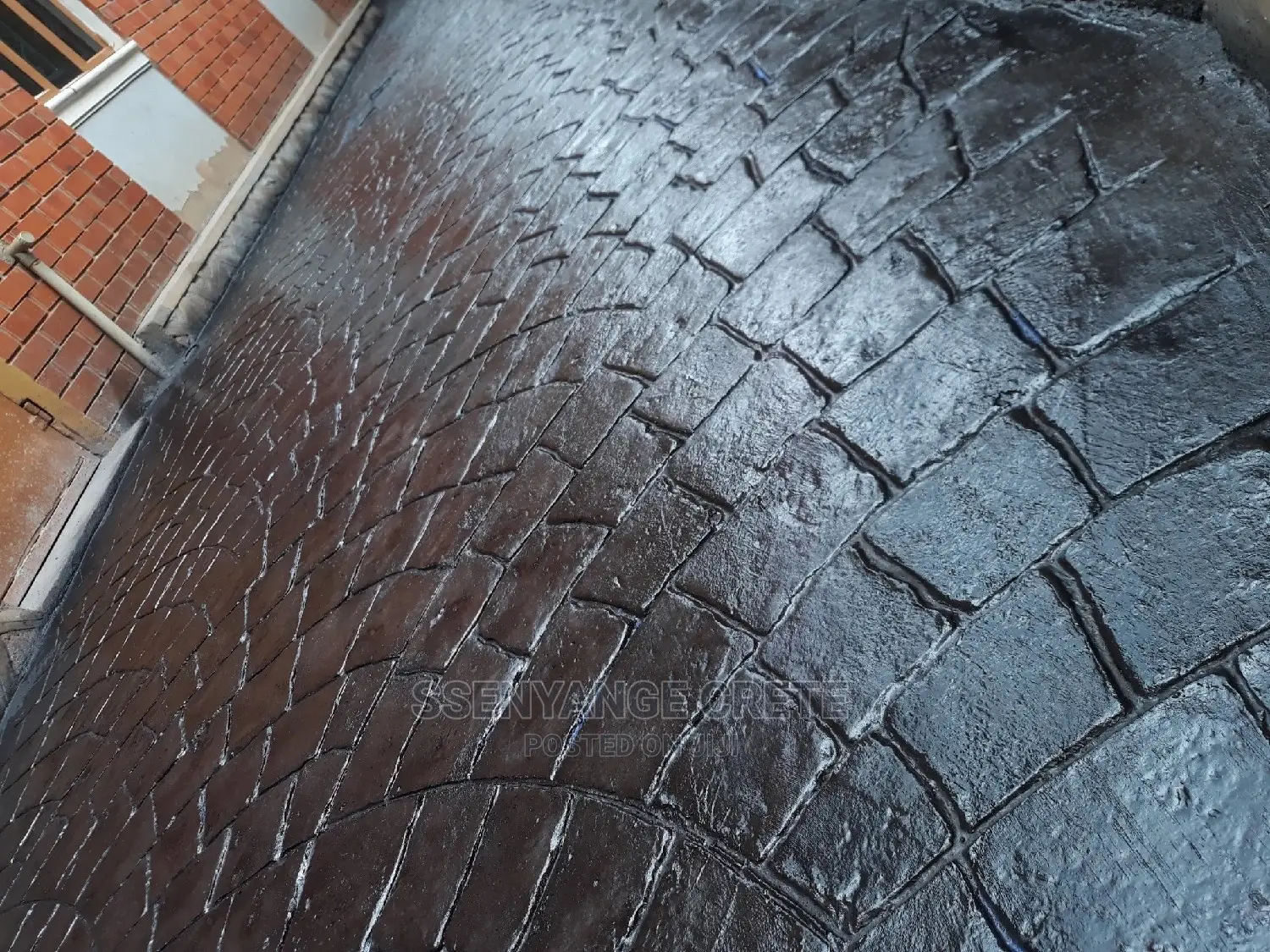 Stamped Concrete With Epoxy Finish