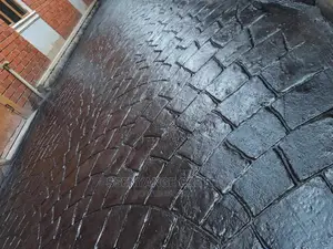 Stamped Concrete With Epoxy Finish