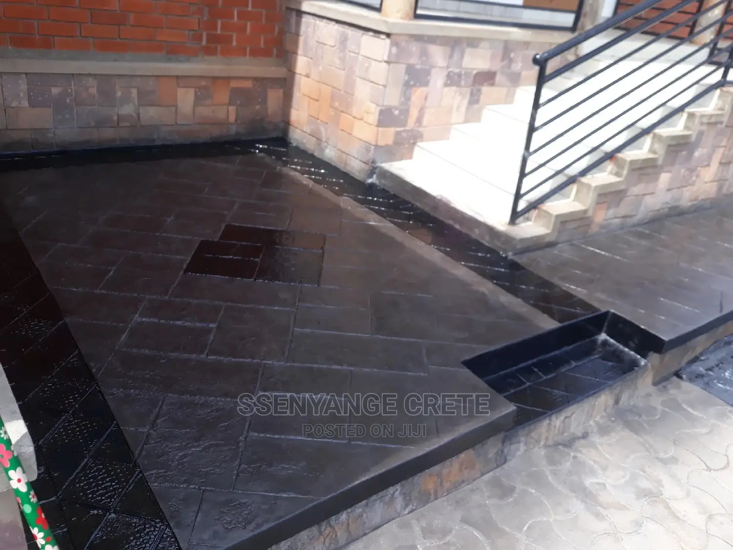 Stamped Concrete With Epoxy Finish