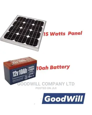 15W Solar System Half Kit Panel Battery).