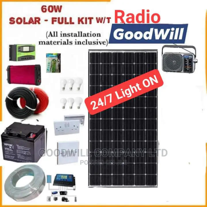 60W Solar Kit With Radio